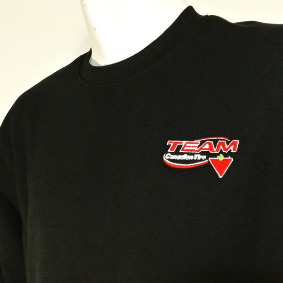 CANADIAN TIRE Team Store Employee Uniform Black Sweatshirt Shirt Size S Small - Picture 4 of 8